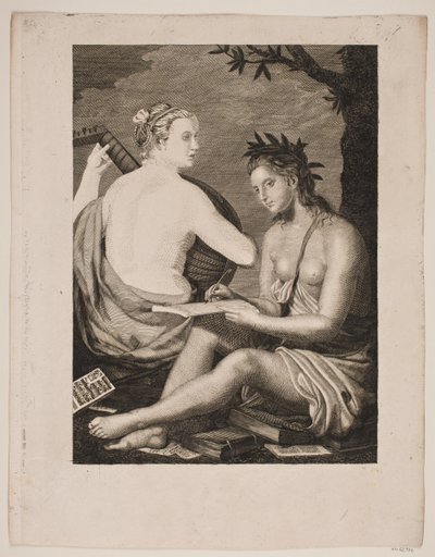 Terpsichore et Kalliope بواسطة جيرهارد لودفيج لاده