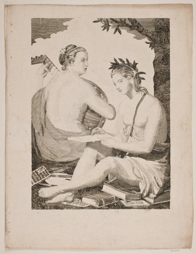 Terpsichore et Kalliope بواسطة جيرهارد لودفيج لاده