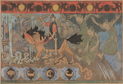 الباب في الصخرة ، 1895. بواسطة جيرهارد مونته
