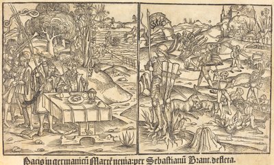 رمزية الحرب والسلام بواسطة القرن الخامس عشر الألماني