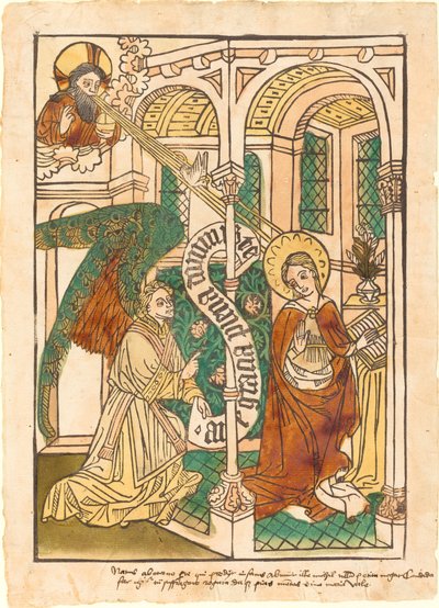 البشارة بواسطة German 15th Century