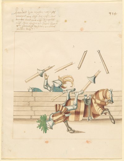 Joust الايطالية السلام بواسطة القرن السادس عشر الألماني