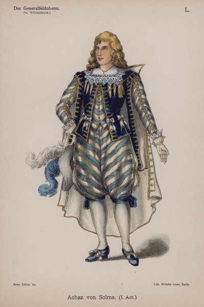 Achaz von Solms ، من Der Generalfeldoberst بواسطة Ernst von Wildenbruch (color litho) بواسطة المدرسة الألمانية
