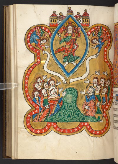 يضيف. 60629 ، f.103v الصعود (ورق) بواسطة المدرسة الألمانية