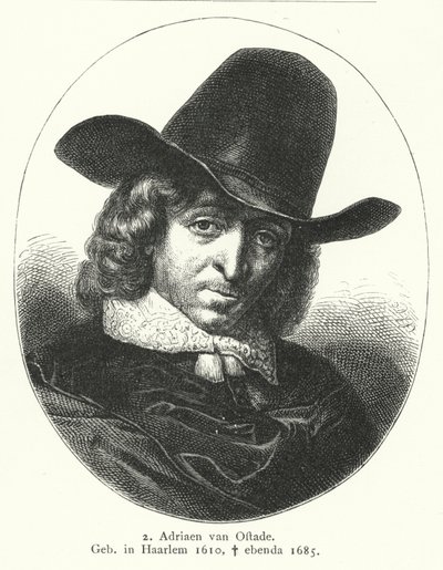 Adriaen van Ostade, painter of the Dutch Golden Age (engraving) بواسطة المدرسة الألمانية