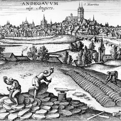 Andegavum عموما Angiers ، 1598 بواسطة المدرسة الألمانية