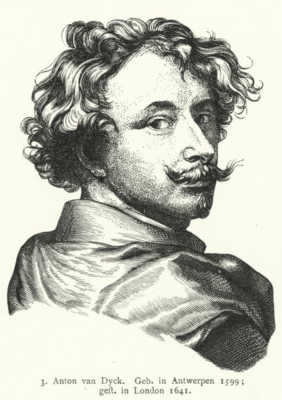 Anthony van Dyck, Flemish Baroque artist (engraving) بواسطة المدرسة الألمانية