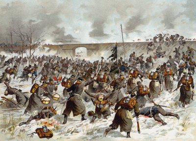 معركة أميان ، الحرب الفرنسية البروسية ، 23 ديسمبر 1870 بواسطة المدرسة الألمانية