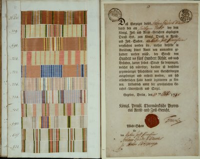 شرائط الحملة وسجل واجب جندي في الجيش الملكي البروسي ، 1778 بواسطة المدرسة الألمانية