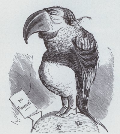 Caricature of Napoleon III of France as a parrot (litho) بواسطة المدرسة الألمانية