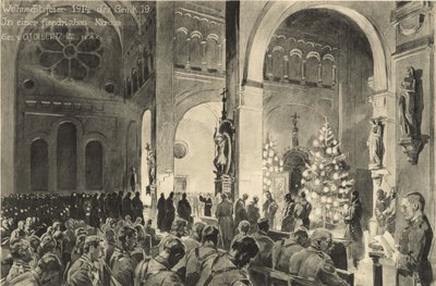 احتفالات عيد الميلاد في كنيسة فلاندرز بواسطة المدرسة الألمانية
