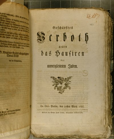 قانون الإجراءات من 1776 (طباعة) بواسطة المدرسة الألمانية