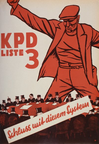 ملصق انتخابات الحزب الشيوعي ، 1932 بواسطة German School
