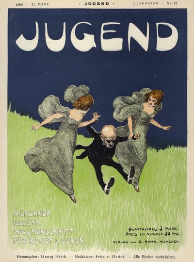 صورة غلاف لمجلة Jugend ، 1896 بواسطة المدرسة الألمانية