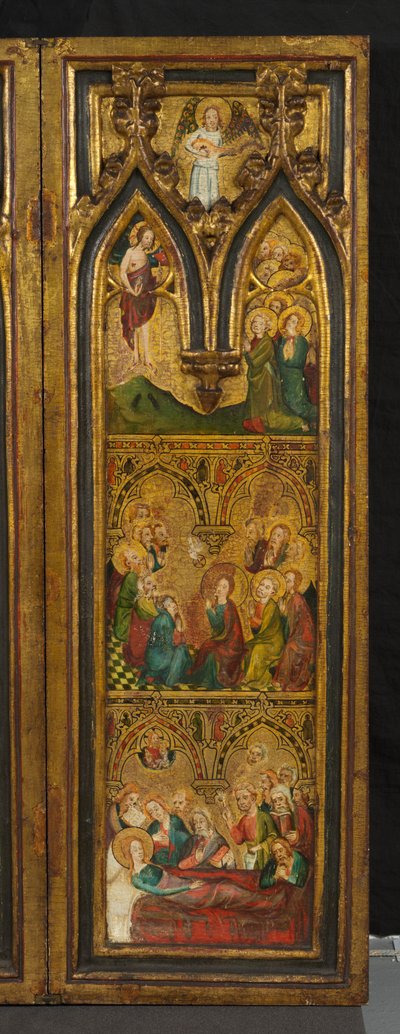 Crucifixion triptych (المعروف سابقًا باسم Estouteville Triptych) (الجناح الأيمن) ، حوالي 1374 (تمبرا على اللوحة) بواسطة المدرسة الألمانية