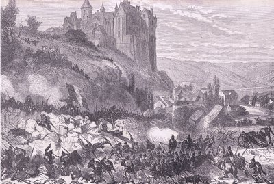 Defence of Chateaudun, Cassells History of the War between France and Germany published by Cassell and Company Limited, c.1890 (litho) بواسطة المدرسة الألمانية