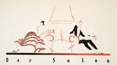 دير صالون من ستايل ، حانة .1922 (طباعة استنسل) بواسطة المدرسة الألمانية