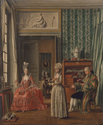 المشهد المحلي ، c.1775-80 بواسطة المدرسة الألمانية