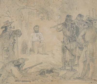 إعدام روبرت بلوم في 9 نوفمبر 1848 ، 1862 (تلوين على ورق) بواسطة المدرسة الألمانية