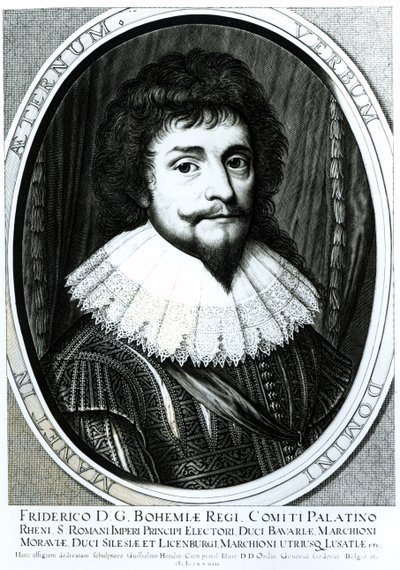 فريدريك الخامس (1596-1632) ، ملك بوهيميا ، ناخب بلاتين الراين ، منقوش بقلم ويليم هونديوس (c.1597-c.1660) ، 1633 بواسطة المدرسة الألمانية