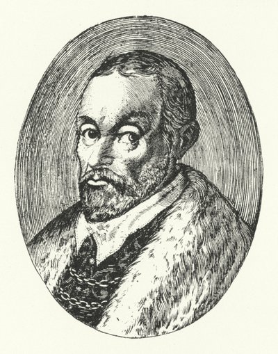 Giovanni Guarini, Italian poet (engraving) بواسطة المدرسة الألمانية