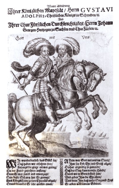 غوستافوس أدولفوس الثاني (1594-1632) وجوستافوس أدولفوس الرابع (1778-1837) ، ملوك السويد بواسطة المدرسة الألمانية
