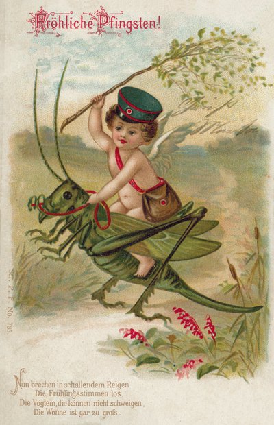 عيد أبيض سعيد (طباعة حجرية ملونة) بواسطة المدرسة الألمانية