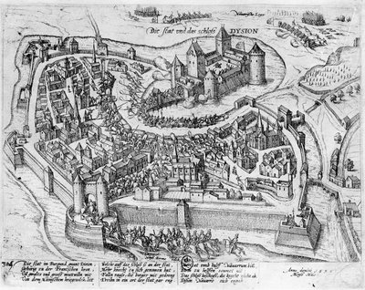 هنري الرابع (1553-1610) يدخل ديجون ، بعد فوزه في Fontaine-Francaise على الإسبانية ، 5 يونيو 1595 بواسطة المدرسة الألمانية