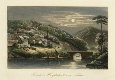 هيوستن ، عاصمة تكساس ، ج. 1845-ج. 1850 بواسطة المدرسة الألمانية