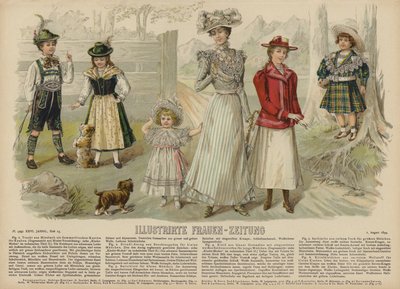 رسم توضيحي لـ Illustrirte Frauen-Zeitung (لون ليثو) بواسطة المدرسة الألمانية