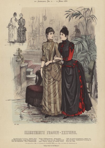 رسم توضيحي لـ Illustrirte Frauen-Zeitung (لون ليثو) بواسطة المدرسة الألمانية