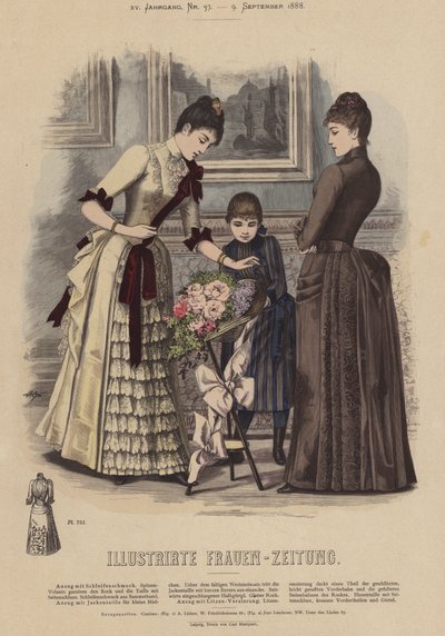 رسم توضيحي لـ Illustrirte Frauen-Zeitung (لون ليثو) بواسطة المدرسة الألمانية
