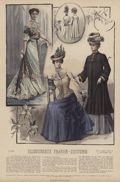 رسم توضيحي لـ Illustrirte Frauen-Zeitung (لون ليثو) بواسطة المدرسة الألمانية