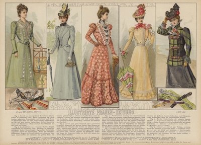 رسم توضيحي لـ Illustrirte Frauen-Zeitung (لون ليثو) بواسطة المدرسة الألمانية