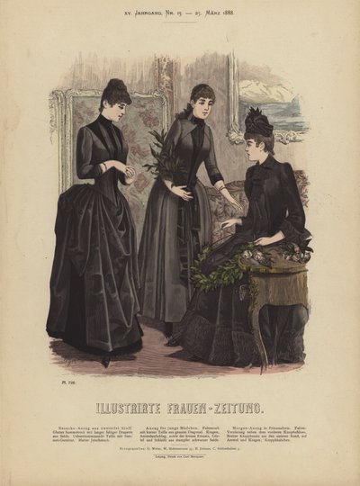 رسم توضيحي لـ Illustrirte Frauen-Zeitung (لون ليثو) بواسطة المدرسة الألمانية