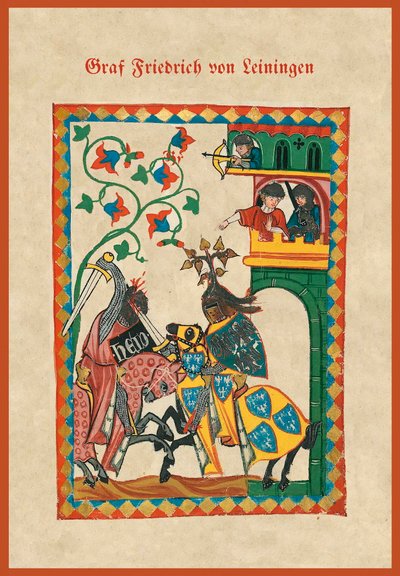رسم توضيحي من كتاب أغاني من القرون الوسطى بواسطة المدرسة الألمانية