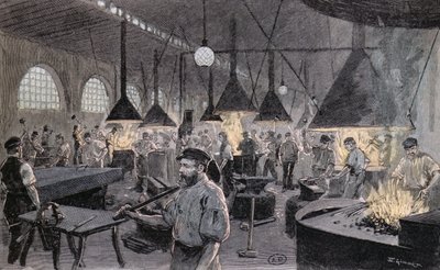 إمبريال وارف في كيل ، ألمانيا ، c.1900 بواسطة المدرسة الألمانية
