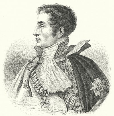 Joseph Bonaparte, King of Spain as Joseph I (engraving) بواسطة المدرسة الألمانية