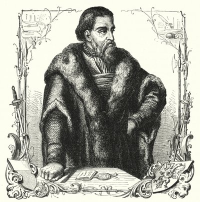 Jurgen Wullenwever ، تم إعدام Burgomaster من Lubeck كخائن و Anabaptist (نقش) بواسطة المدرسة الألمانية