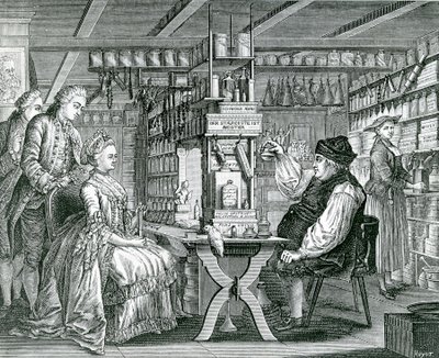 صيدلية ريفي ، مطبوعة من بارتولوماوس هوبنر (1727-1795) ، 1774 بواسطة المدرسة الألمانية