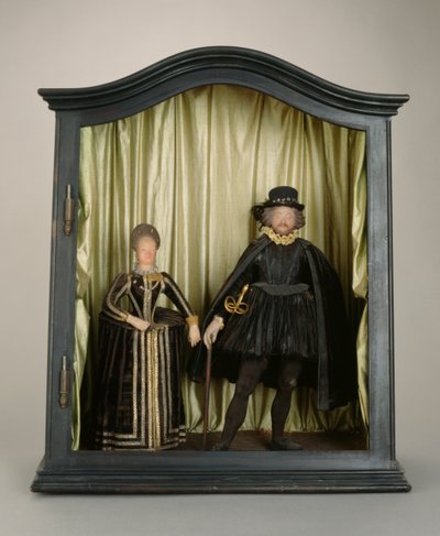 Landgrave Moritz of Hesse and Juliana of Nassau-Siegen، 1600-25 (الشمع والحرير والصوف والزجاج والخشب) بواسطة المدرسة الألمانية