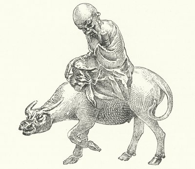Laozi ، فيلسوف صيني قديم (نقش) بواسطة المدرسة الألمانية