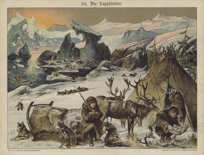 Lapland (colour litho) بواسطة المدرسة الألمانية