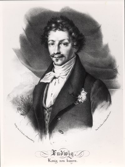 لودفيج الأول من بافاريا (25 أغسطس 1786 - 29 فبراير 1868) بواسطة المدرسة الألمانية