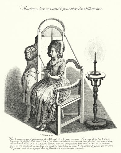 آلة لأخذ الصور الظلية (النقش) بواسطة المدرسة الألمانية