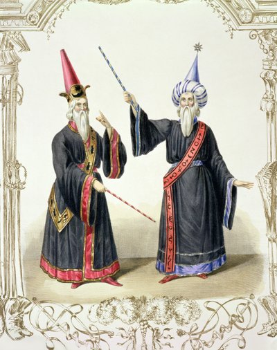 السحرة في الكرنفال في برلين ، 1836 بواسطة المدرسة الألمانية