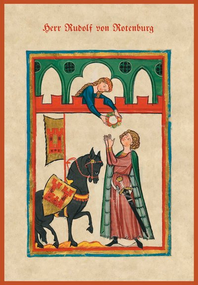 كتاب الأغاني في القرون الوسطى (الرق) بواسطة المدرسة الألمانية