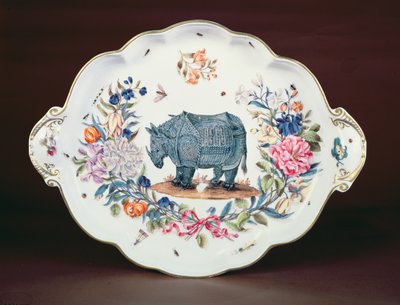 حامل Meissen للقطعة المركزية من خدمة Northumberland ، c.1745 (بورسلين) بواسطة المدرسة الألمانية