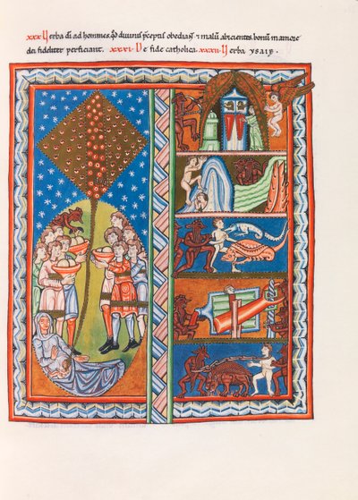 صورة مصغرة من Liber Scivias بواسطة Hildegard of Bingen ، ج. 1175 (فاكس) بواسطة المدرسة الألمانية