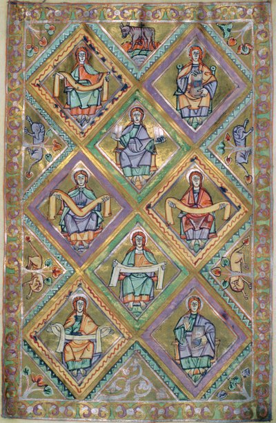السيدة كزارت. 1207 IV، fol.10v حياة المسيح بحسب القديس ماثيو ، من الكاتدرائية الإنجيلية بكاتدرائية بلوك c.1075 بواسطة المدرسة الألمانية